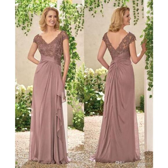 Jade by Jasmine Mocha Gown Special Occasion Bridesmaid Prom Cocktail Dress - Picture 1 of 16